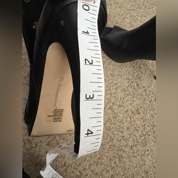 BCBGeneration Gavin Black Open Toe Bootie- size 8.5M - Picture 7 of 14